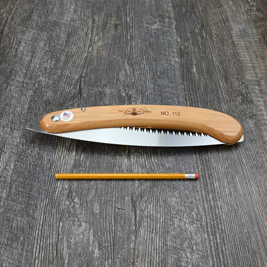 Fanno Tri-Edge Folding Pruning Saw size comparison