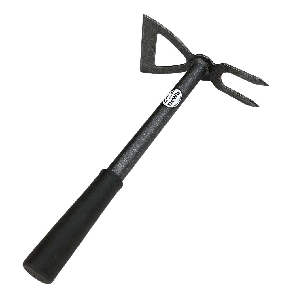 DeWit Combo Hoe w/ 2-Tine Cultivator and Wide Chopping Blade