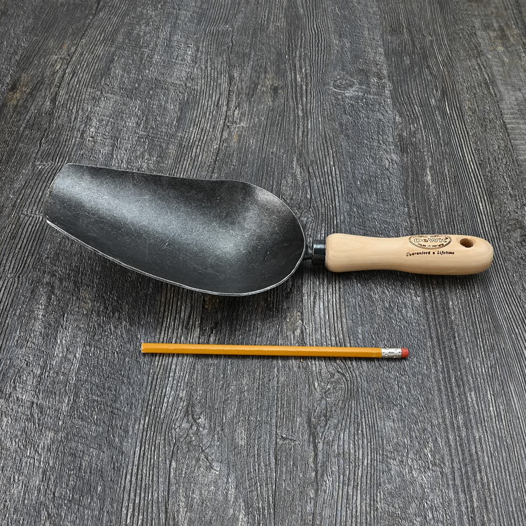 DeWit Forged Scoop Trowel size comparison