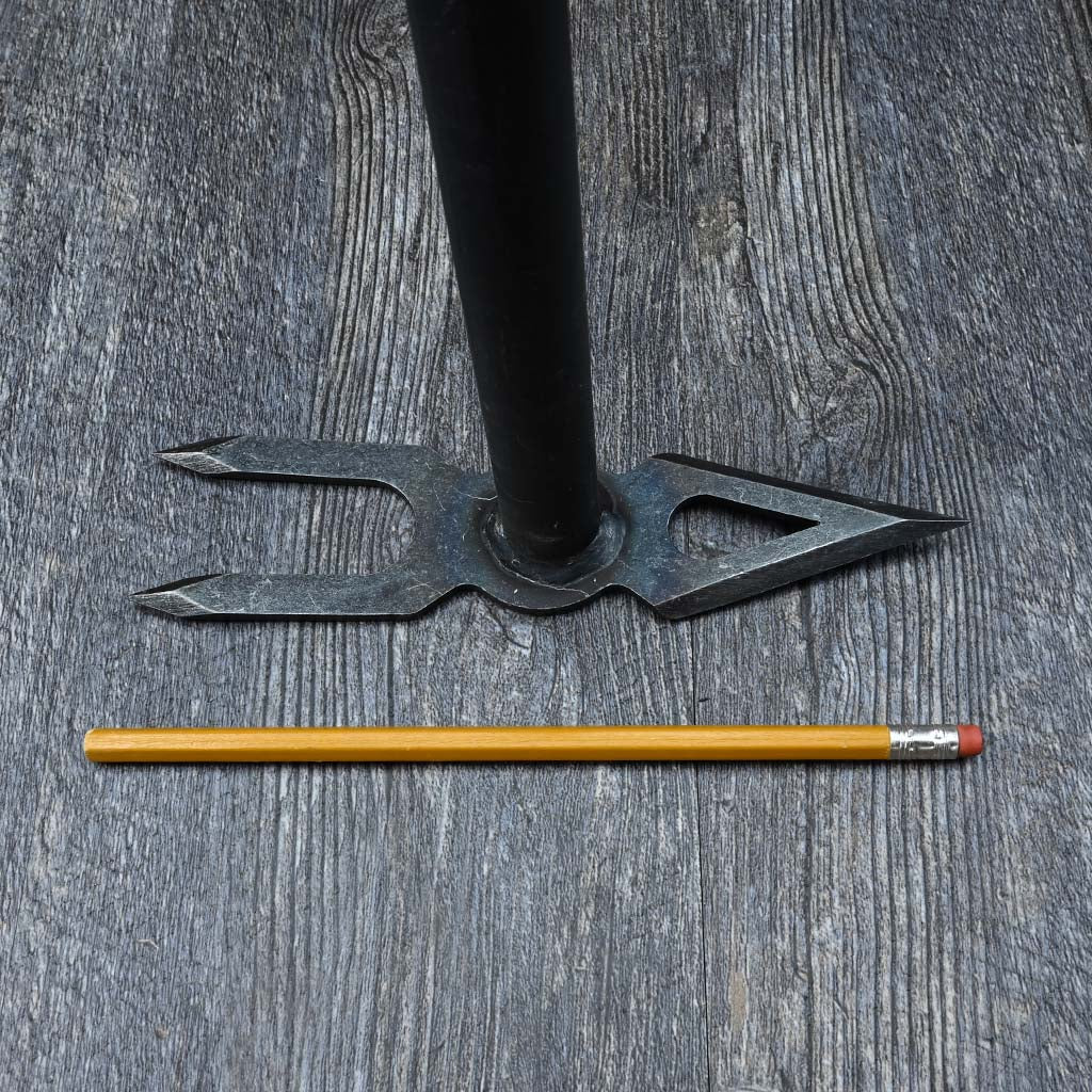 DeWit Mid-Length Cultivator and Diamond Point Combo Hoe- size comparison