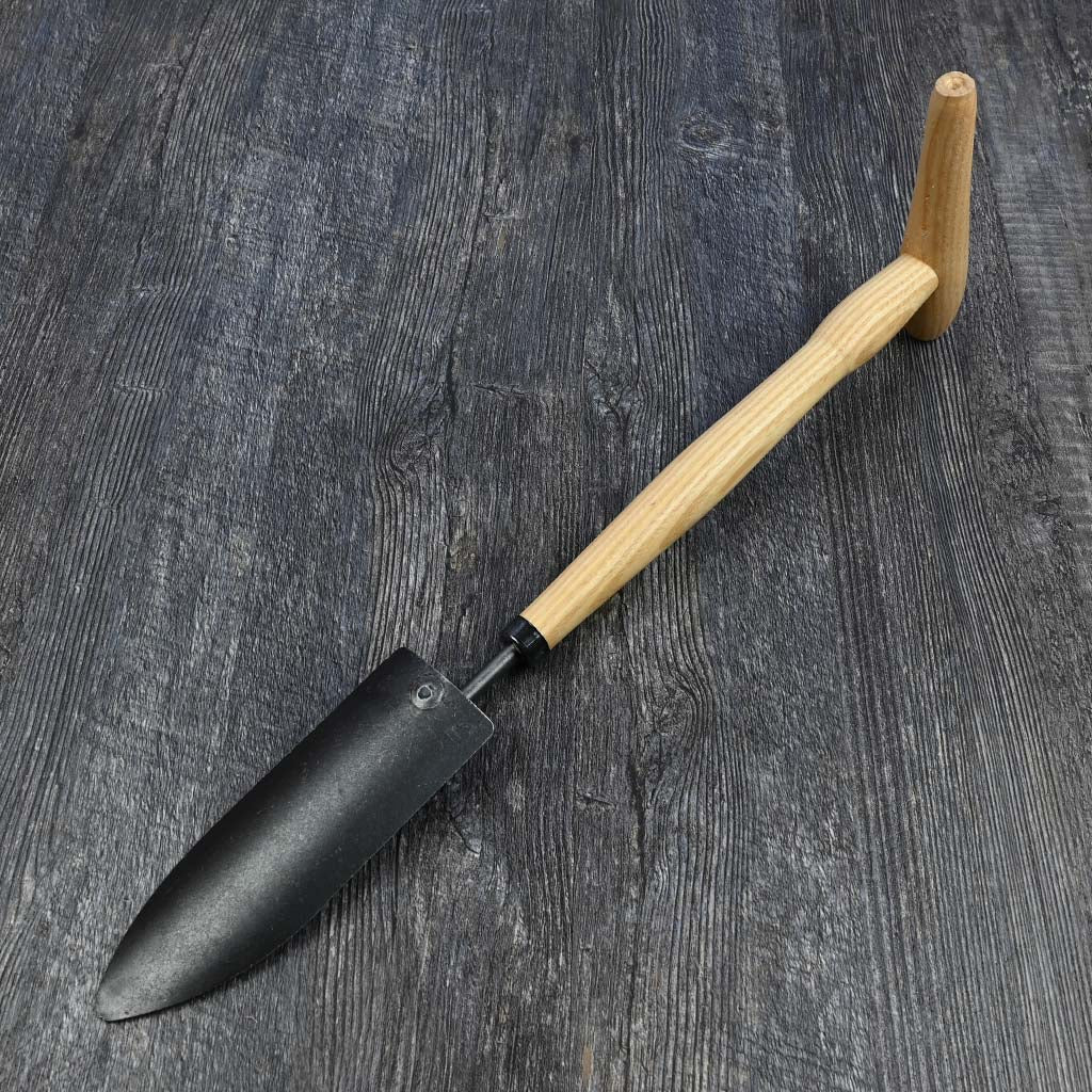 DeWit Transplanting Trowel - P Grip Handle - back view