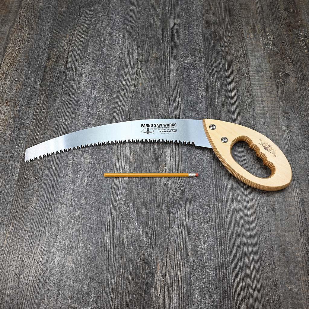 Fanno 15” Curved Blade Pruning Saw size comparison
