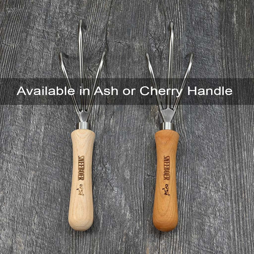 Sneeboer Hand Garden Cultivator handle wood choice