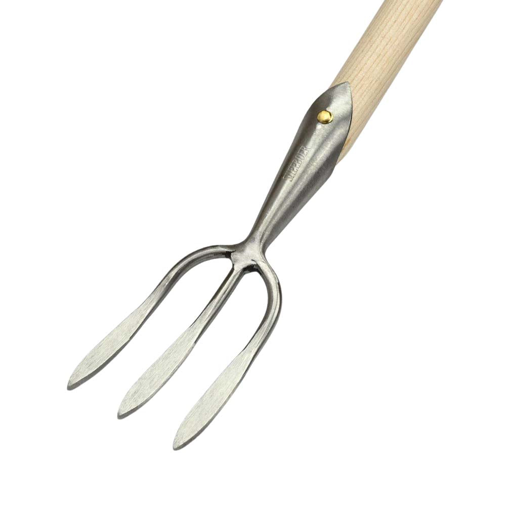 Sneeboer Long 3-Tine Garden Weeding Fork