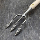 Sneeboer Long 3-Tine Garden Weeding Fork - back view