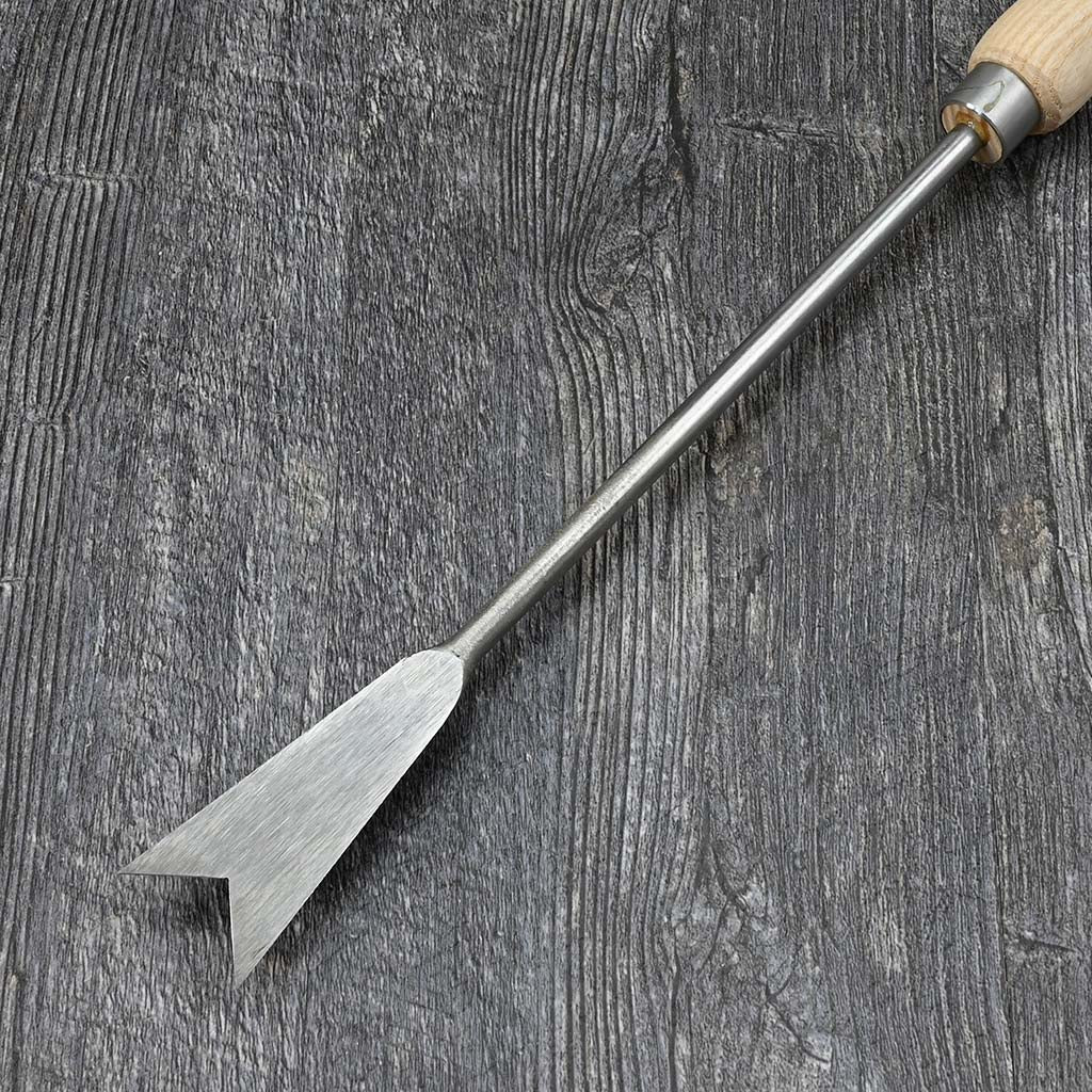 Sneeboer Raised Bed Traditional Dandelion Weeder - blade back view