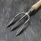 Sneeboer Raised Bed Hand Garden Fork - tines back view